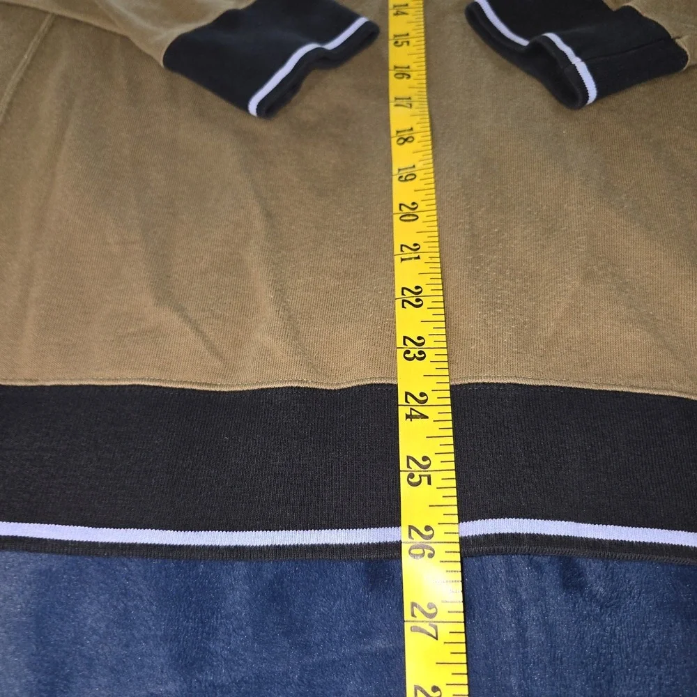 R.‎ Newbold Designer Full Zip Brown Hoodie Sweater Griffon Logo